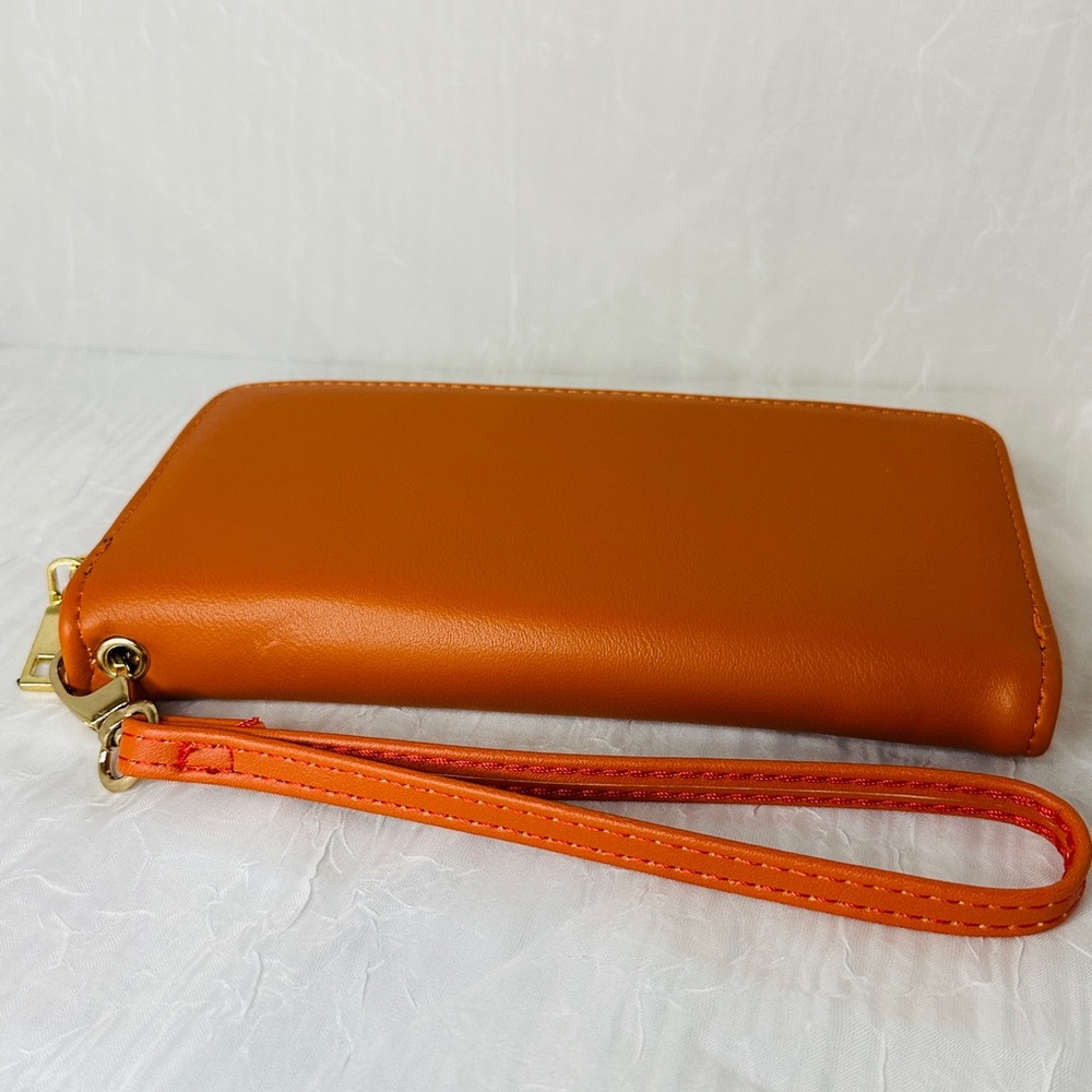 Unbranded | Elegant Orange Wristlet Clutch - Picture 5 of 5